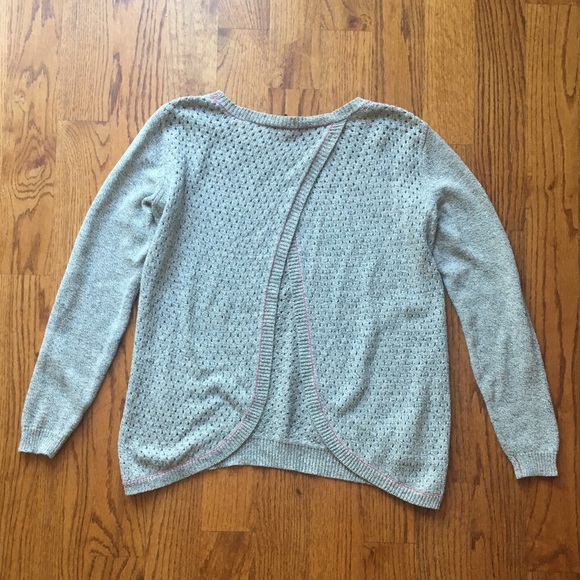 Rebecca Taylor Split Back Sweater grey M - Picture 7 of 8